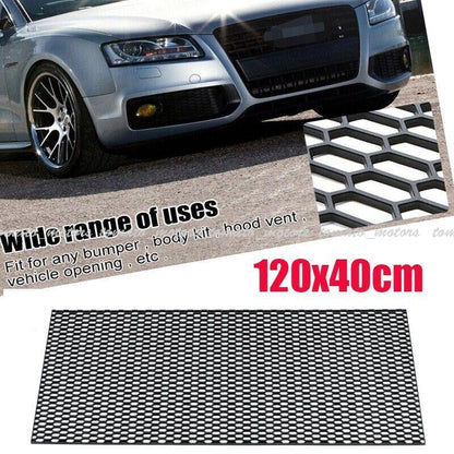 ya 11 10.28 Universal ABS 47''x16'' Car Racing Honeycomb Mesh Grill Spoiler Bumper Vent