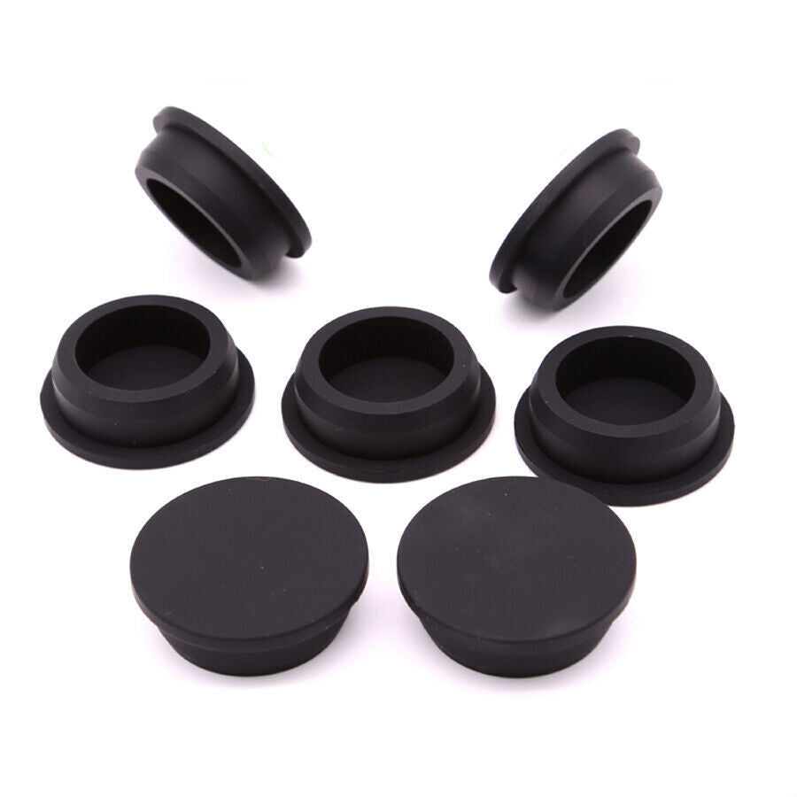 Blak Silicone Rubber Stopper Plug Blanking End Cap Tube Pipe Insert Bungs Caps