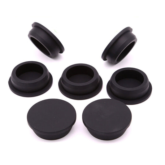 Blak Silicone Rubber Stopper Plug Blanking End Cap Tube Pipe Insert Bungs Caps