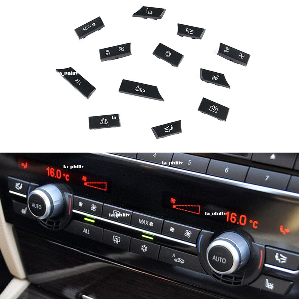 ya 13 12 Button Key Caps Repair Kit A/C Heater Switch for BMW F07 F10 F11 F01