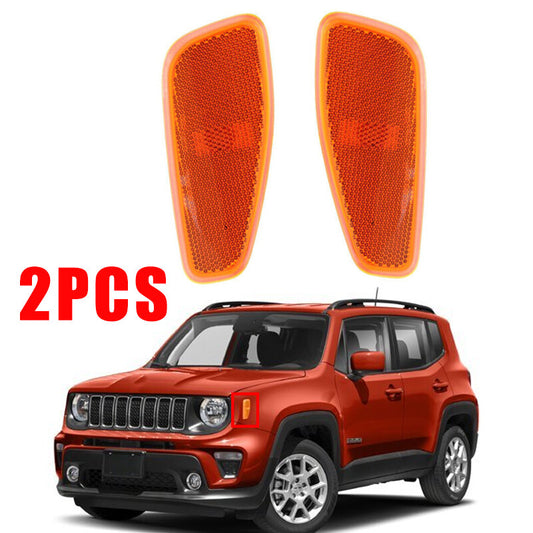 ya 12 5.22.2 1Pair for Jeep Renegade 2015-2021 Front Side Marker Lights Width Lamp Right+Left