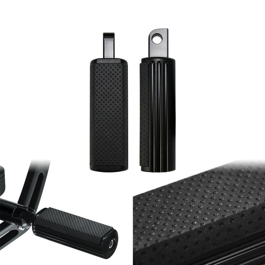 ya 11 6.8 Matte Black Defiance Foot Peg Male Footrests Fit for Harley Touring Softail XL
