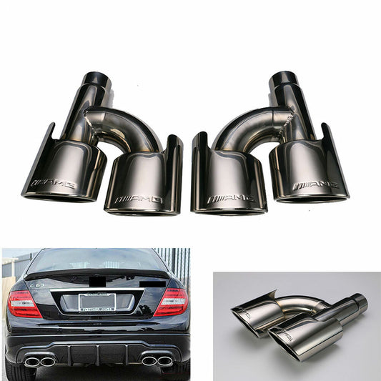ya 4 6.17.2 SS 304 Muffler Tips AMG Fit C250 C300 C350 for Mercedes W204 W211 C-Class