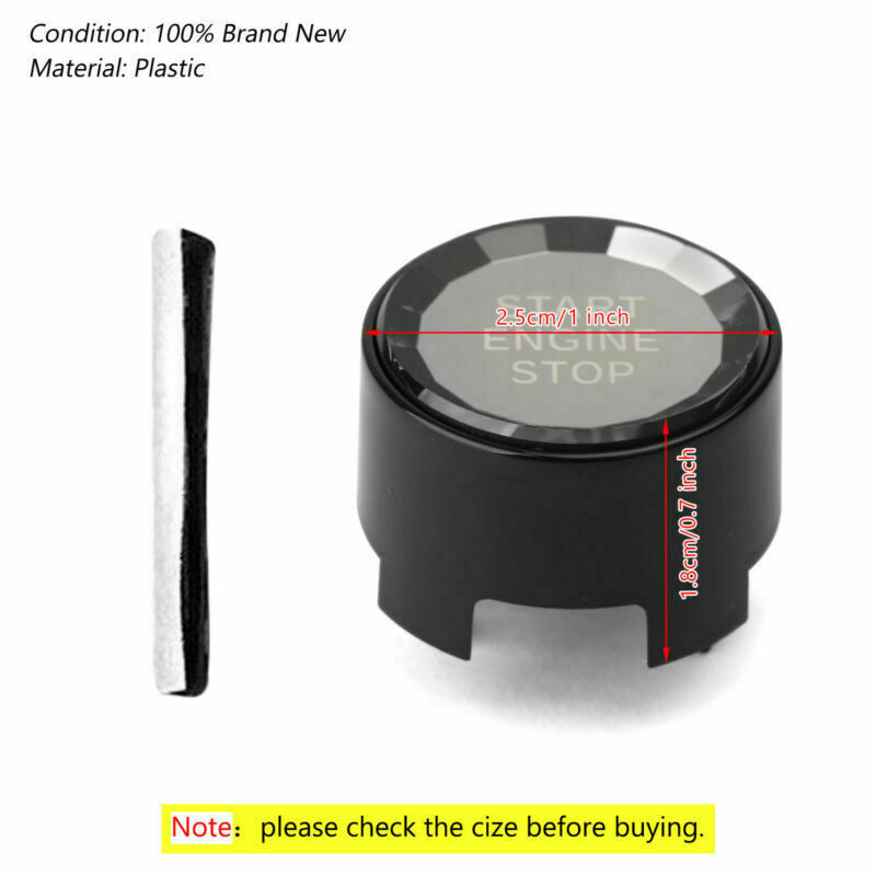 ya 1 8.5.2 Black Start Stop Engine Button Switch Cover Crystal For F Chassis F30 F10 F9