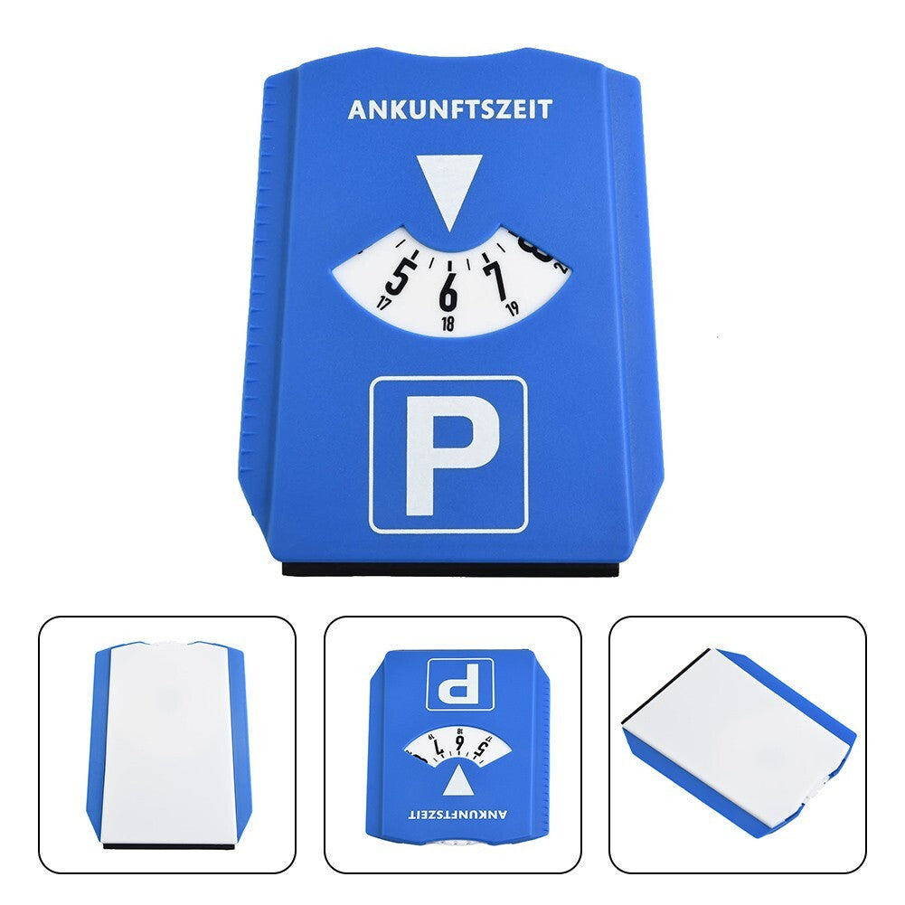 ya 5 6.16.2 1x Car Parking Disc Timer Clock Arrival Times Display Blue Plastic Parking