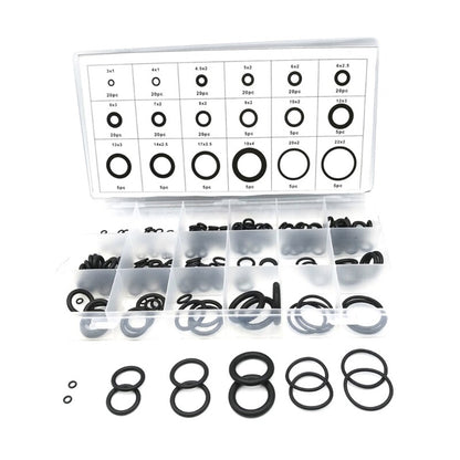 ya 14 225pcs Black Rubber Washer Sealing Rings Assortment Plumbing Auto Repair