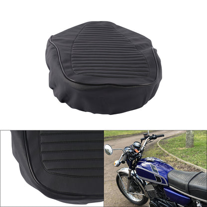 ya 5 8.7 Fits 1972-1975 for Yamaha Rd350 Synthetic Leather Motorcycle for Seat Cover Black