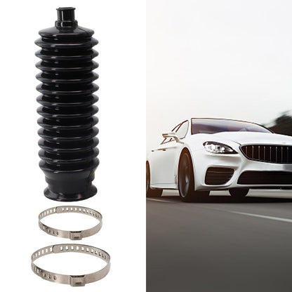 ya 5 8.7 1*Universal Silicone Steering Rack And Pinion Bellows Boot LH&RH Kit Black New