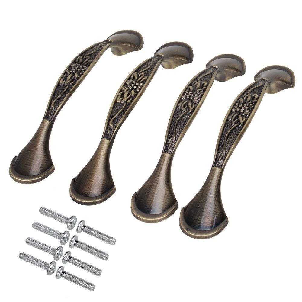 ya 14 60x Antique Bronze Home Furniture Handles w/Screws for Cabinet Drawer 96mm