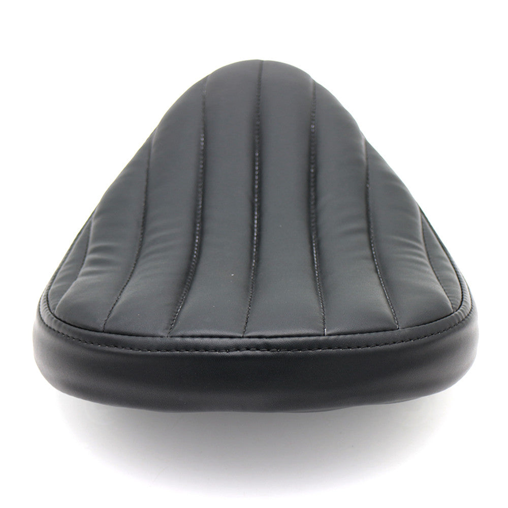 ya 5 8.7 Black Tuk & Roll PU Leather Contoured Solo for Seat for Harley Chopper Bobber Custom