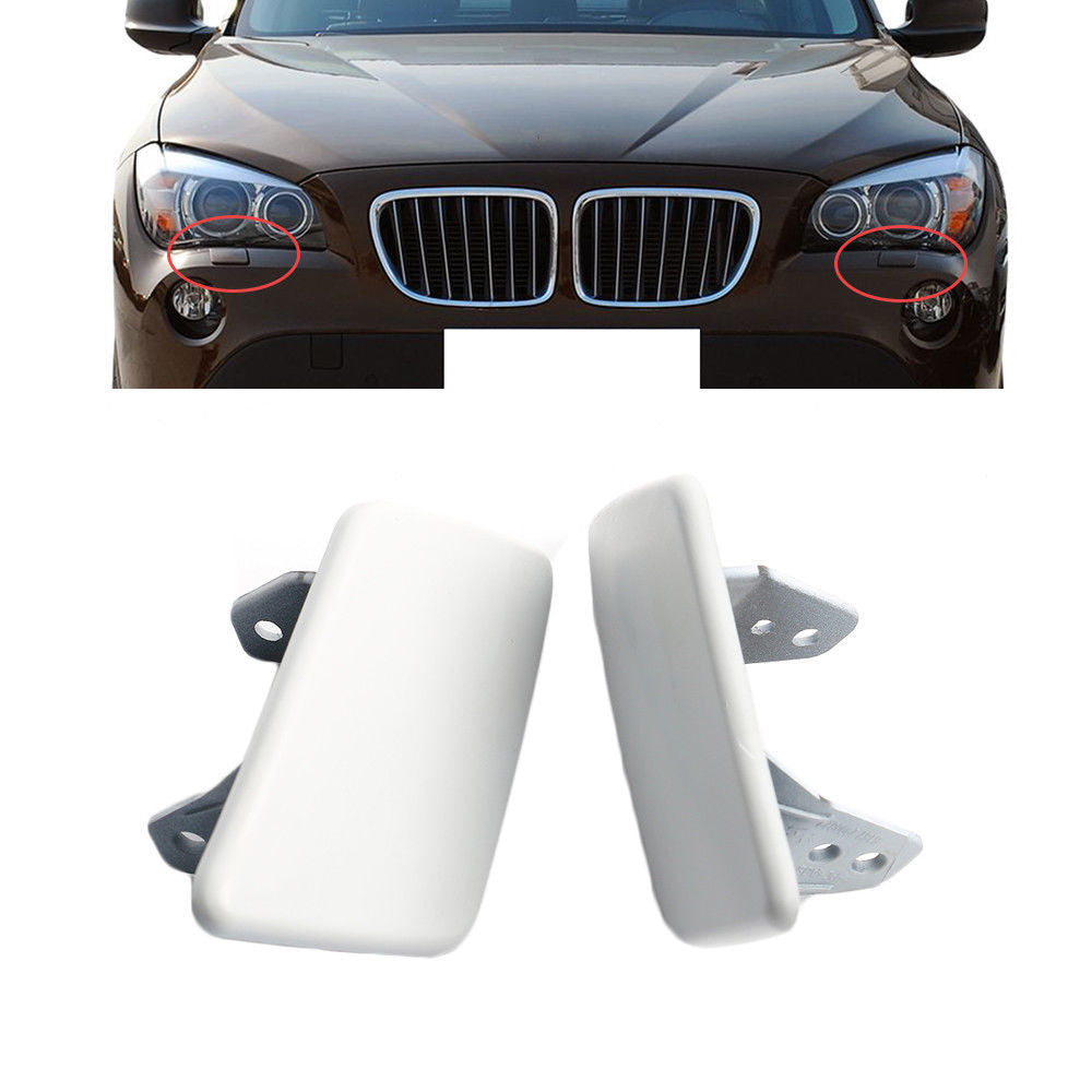 ya 27 6.18.2 Pair Headlight Washer Spray Nozzle Cover Cap for BMW X1 E84 2009 2010 2011 2012
