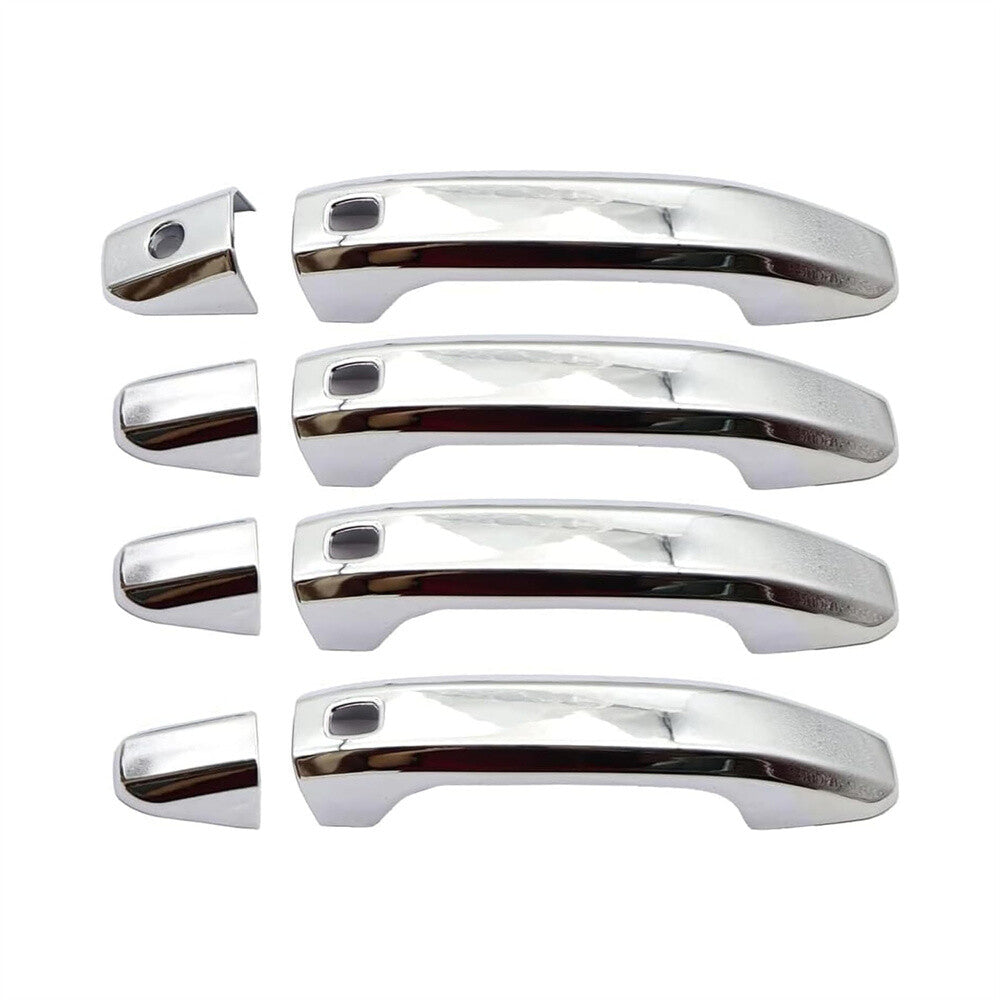 ya 5 8.7 4 Sets Chrome Door Handle Cover w/ for Smart for GMC for Sierra 1500 2500/3500HD 2020-21