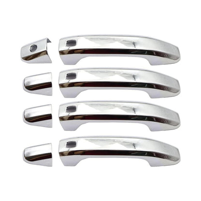 ya 5 8.7 4 Sets Chrome Door Handle Cover w/ for Smart for GMC for Sierra 1500 2500/3500HD 2020-21