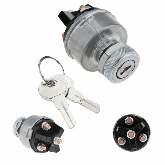 ya 13 Universal Ignition Key Starter Switch With 2 Keys For Car Tractor Trailer