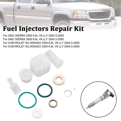 ya 1 8.12 baidi 8PCS Fuel Injector Repair Kit for Chevy for GMC Duramax 6.6L 2004-2005 Diesel