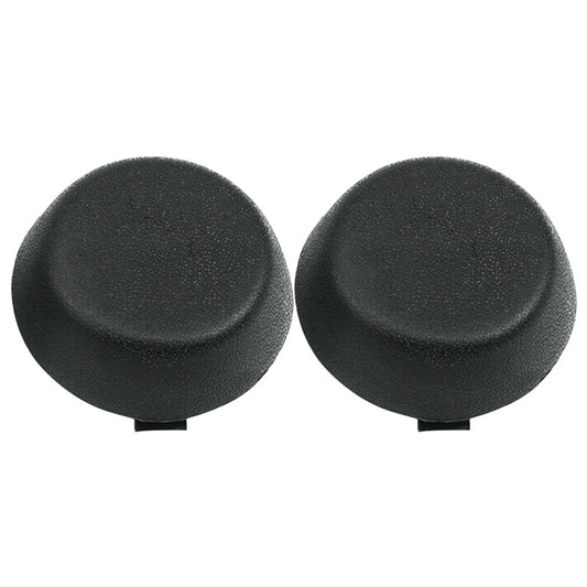 ya 27 6.18.2 2PCS Round Rear Bumper Dome Caps for Toyota Tacoma 2005-15 Tundra 2000-06 Black