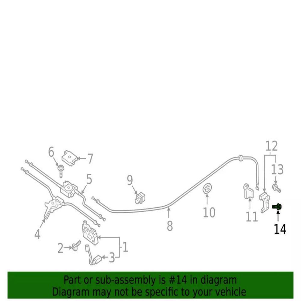ya 5 8.7 N10741401 Bracket Mount Bolt for Audi All Models