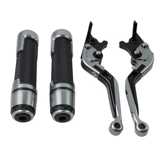 ya 2 7.15 Folding Extendable Brake Clutch Lever Handlebar Grip Set FIT for Kawasaki 650R