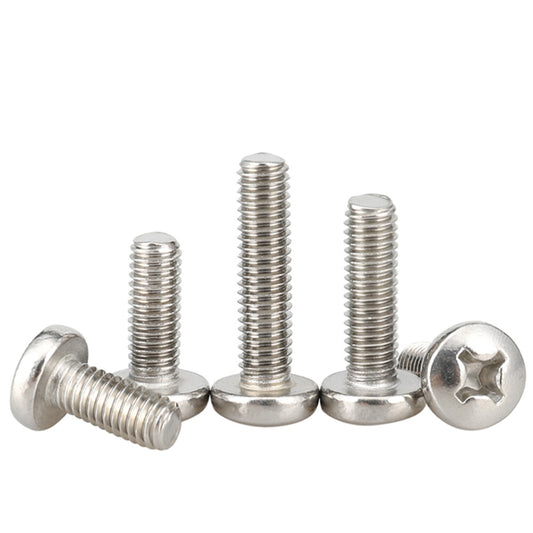 M5 M6 M8 M10 304 Stainless Steel Phillips Cross Pan Head Machine Screws