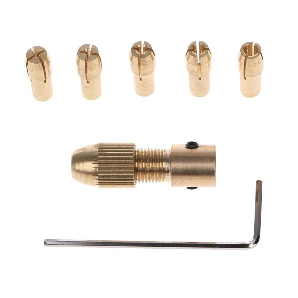 ya 25 Adjustable Copper Chuck Fixture Clamp with 7 Collets for Electric Tools