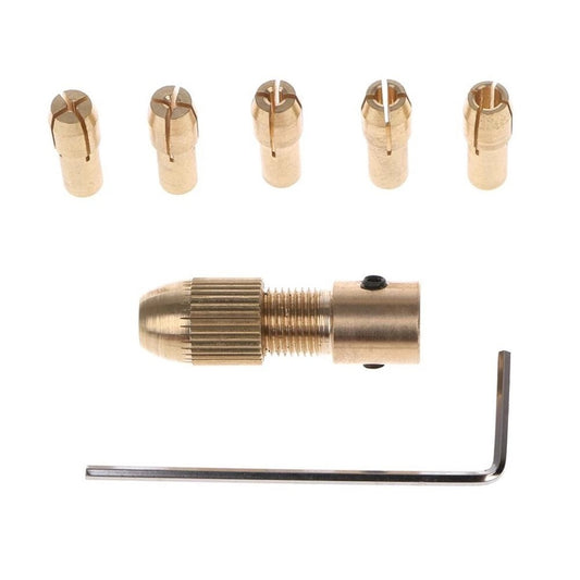 ya 25 Adjustable Copper Chuck Fixture Clamp with 7 Collets for Electric Tools