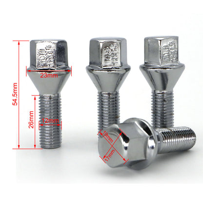 ya 5 8.7 4x M12x1.5mm Alloy Wheel Nut Bolts Lug Stud for BMW 3 Series E21 E30 E36 E46 E90