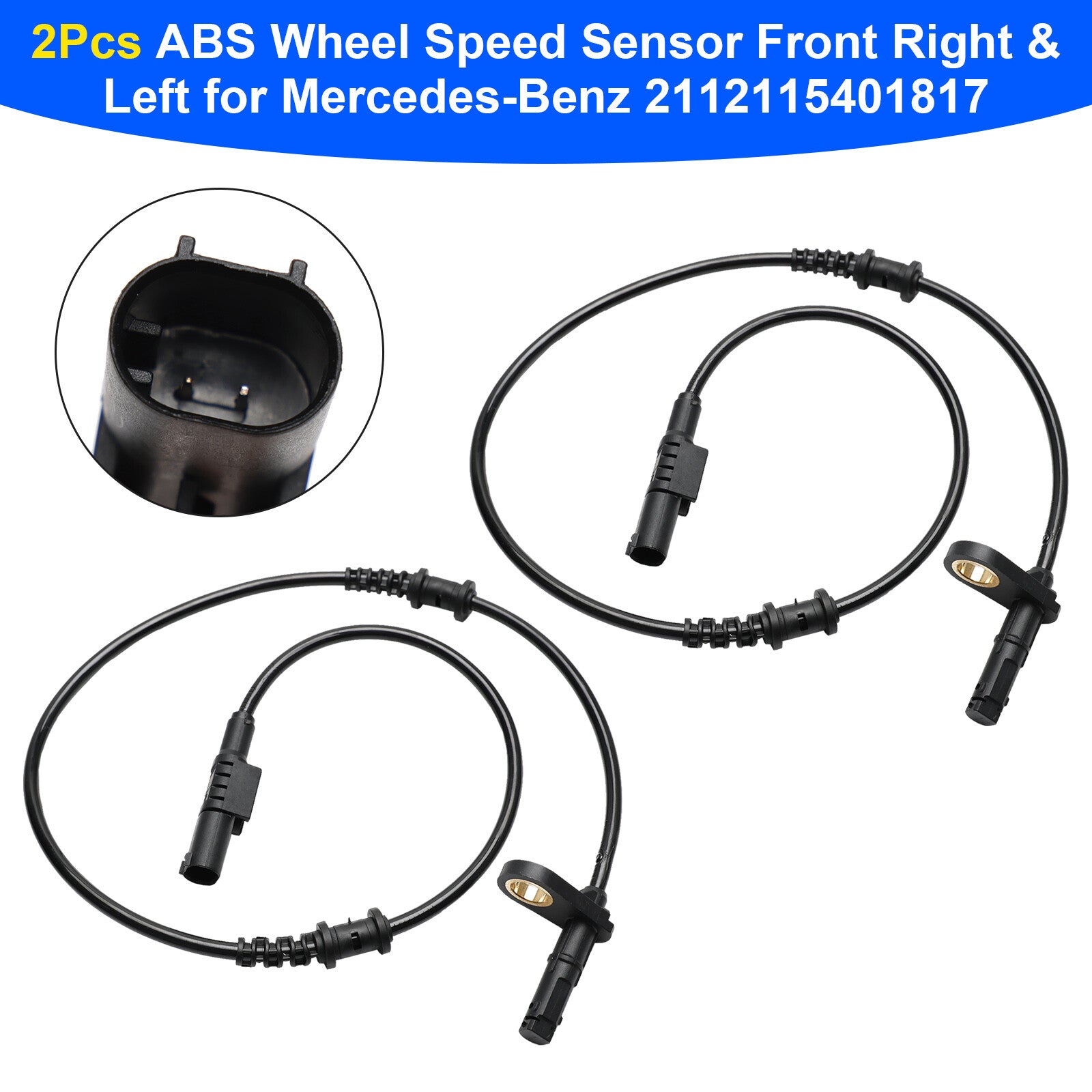 ya 1 8.5.1 2* ABS Wheel Speed Sensor Front Right & Left for 2112115401817