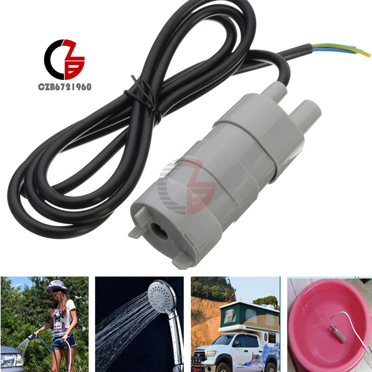ya 25 12V DC 1.2A Micro Submersible Motor Water Pump 17W 5M 14L/Min 600L/H 6-15V New