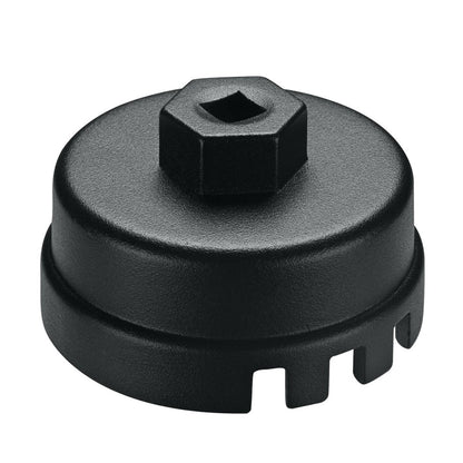 ya 5 8.7 Professional Aluminum Alloy Oil Filter Wrench Oil Filter Housings (Black)