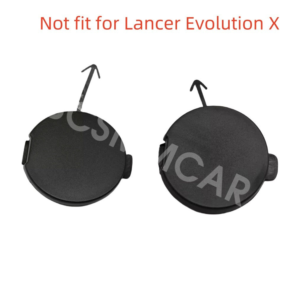 ya 27 6.18 2Pcs Front Rear Bumper Tow Eye Hook Cap Cover For 2008-2016 for Mitsubishi Lancer