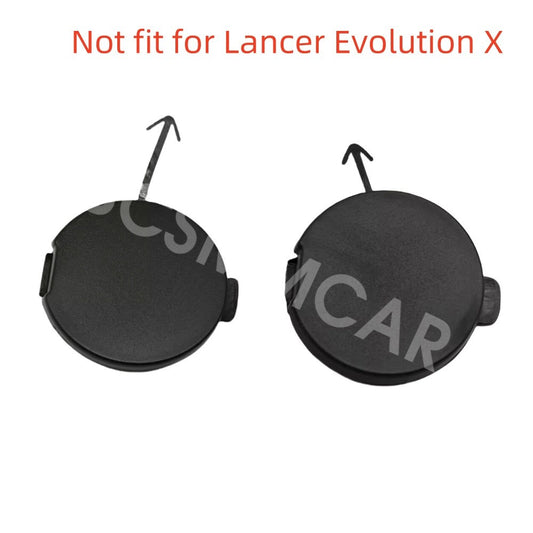 ya 27 6.18 2Pcs Front Rear Bumper Tow Eye Hook Cap Cover For 2008-2016 for Mitsubishi Lancer