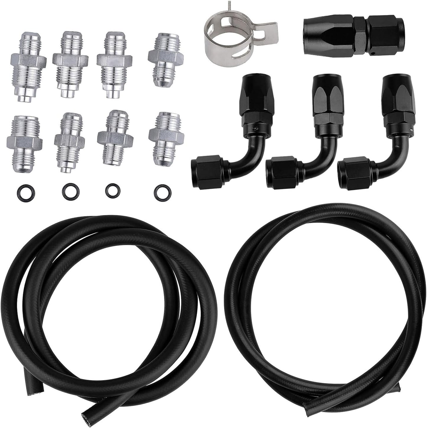 ya 5 8.7 551082 Universal Power Steering Pump Hose Kit for LS Swap LS1 LS3
