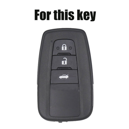 ya 5 8.7 PU Leather Car Flip Key Fob Ring Case Cover for Toyota for Camry for COROLLA CHR Prado