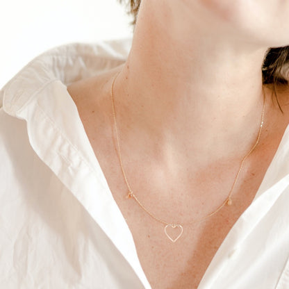 ya 25 20 Pcs Pendants Heart Shape DIY Jewelry Accessories Necklace Crafting