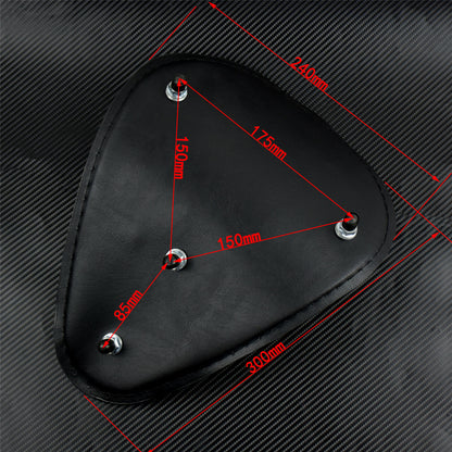 ya 5 8.7 Motorcycle Brown Solo Driver Leather for SEAT Fit for Harley for Yamaha Chopper Bobber