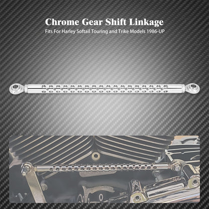 ya 5 8.7 Hollow 330 Chrome Shift Linkage Shifter Link Fit for Harley Touring Softail Dyna