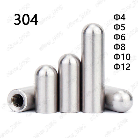 304 Stainless Steel Round Head Parallel Pins With Internal Thread ÆÓ4 ÆÓ5 ÆÓ6 ÆÓ8