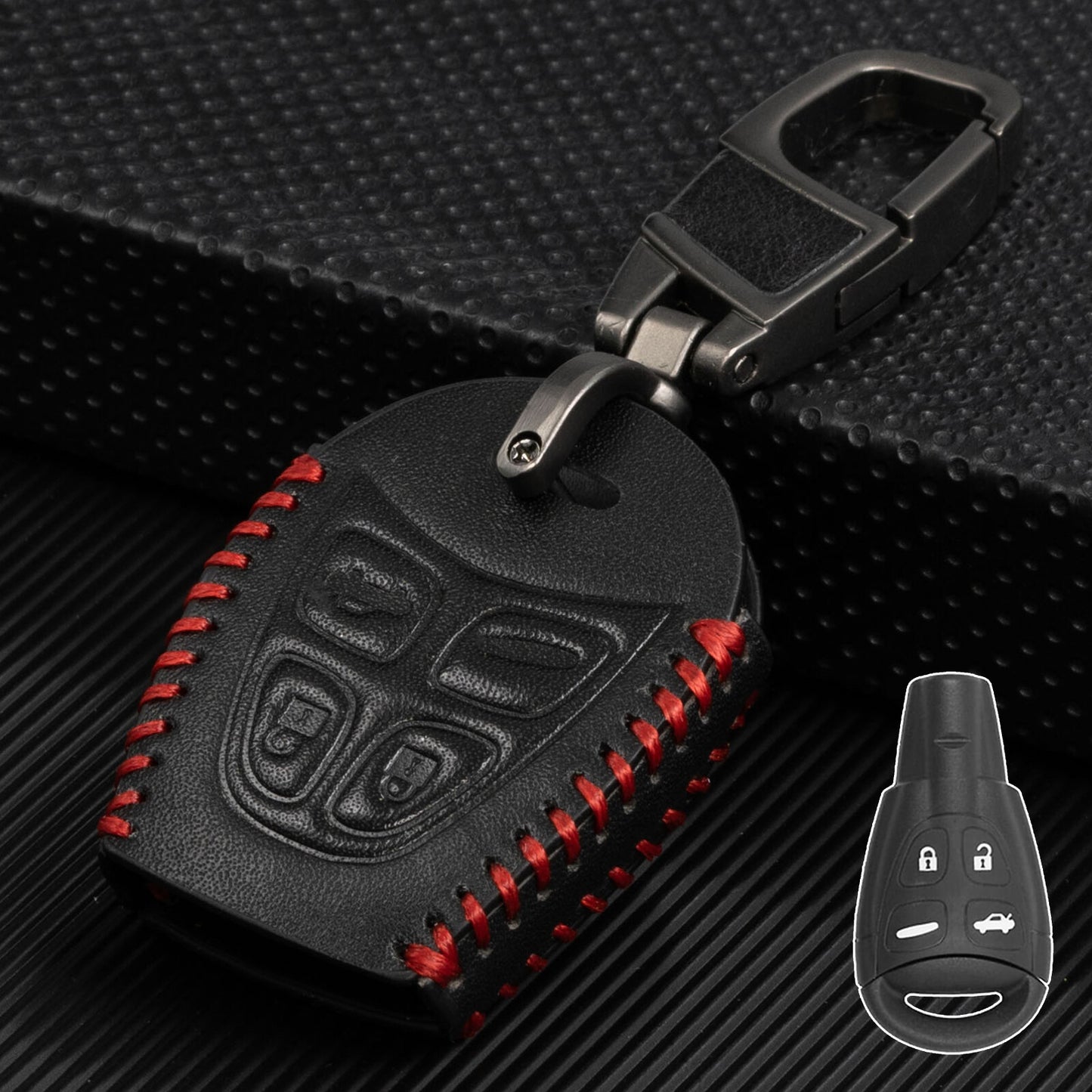 ya 5 8.7 for Saab 9-5 2003 2004 2005 2006-2009 4 Button Car Key Ring Fob Cover Case Shell