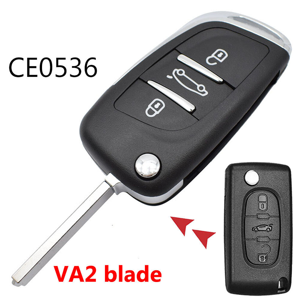 ya 5 8.7 for Peugeot 207 307 308 407 3008 5008 Car Remote Key Fob Case Shell 3 Button