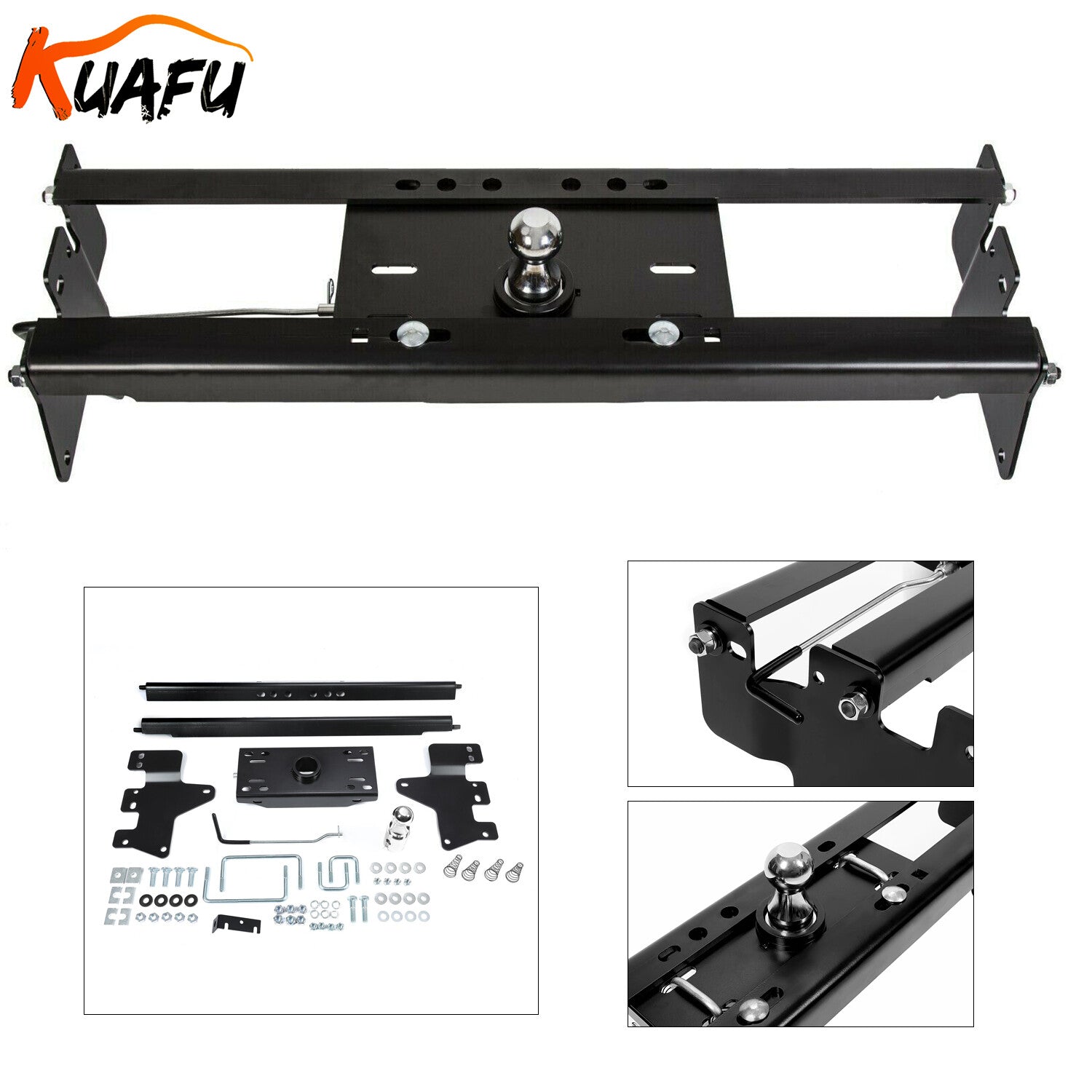 ya 2 6.26.2 for Sierra for Silverado 2500HD 3500HD 1999-2010 Underbed Gooseneck Trailer Hitch