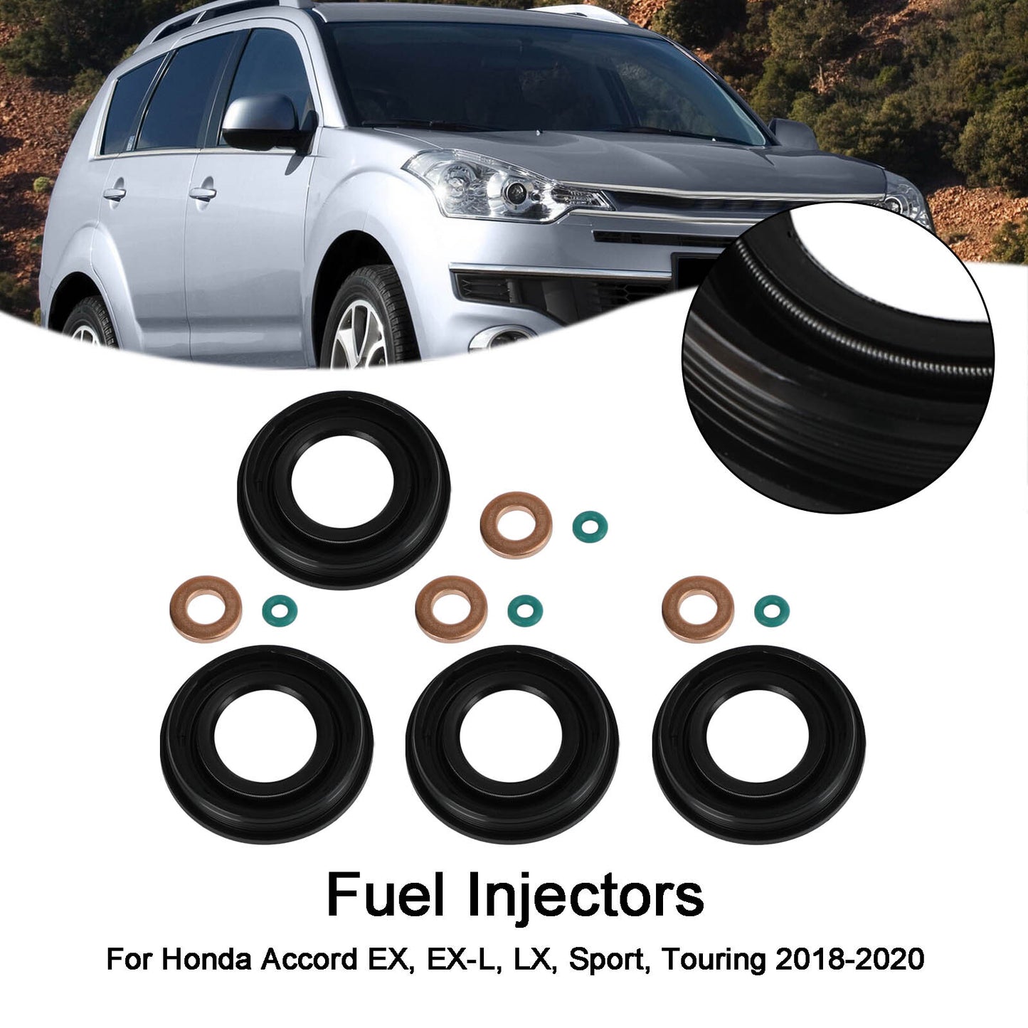 ya 1 8.5.4 4PCS Injector Seals for Transit MK3 MK6 MK7 2.0 2.2 2.4 TDCI TDDI U1
