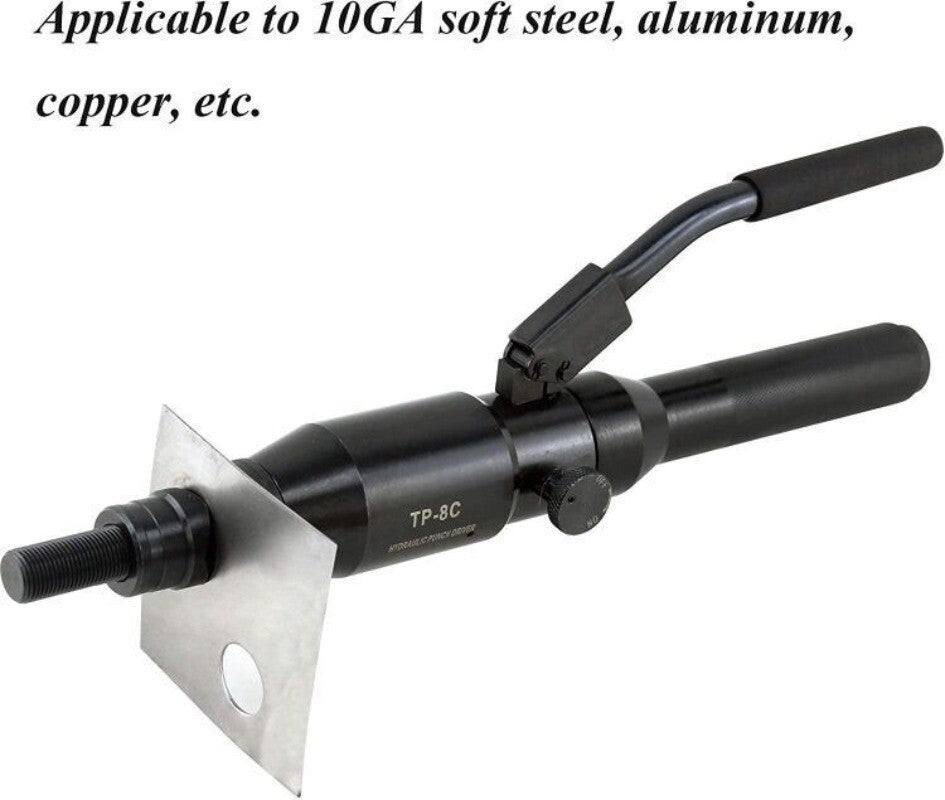 ya 26 TP-8C Hydraulic Hand Hole Punching Tool Set with 22.5-61.5mm in Mild Sheet