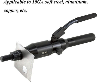 ya 26 TP-8C Hydraulic Hand Hole Punching Tool Set with 22.5-61.5mm in Mild Sheet
