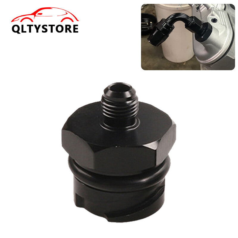 ya 12 5.21 Black Billet Valve Cover Oil Cap for LSX LS1/LS6/LS2/LS3/LS7 w/ 6AN AN6 Fitting