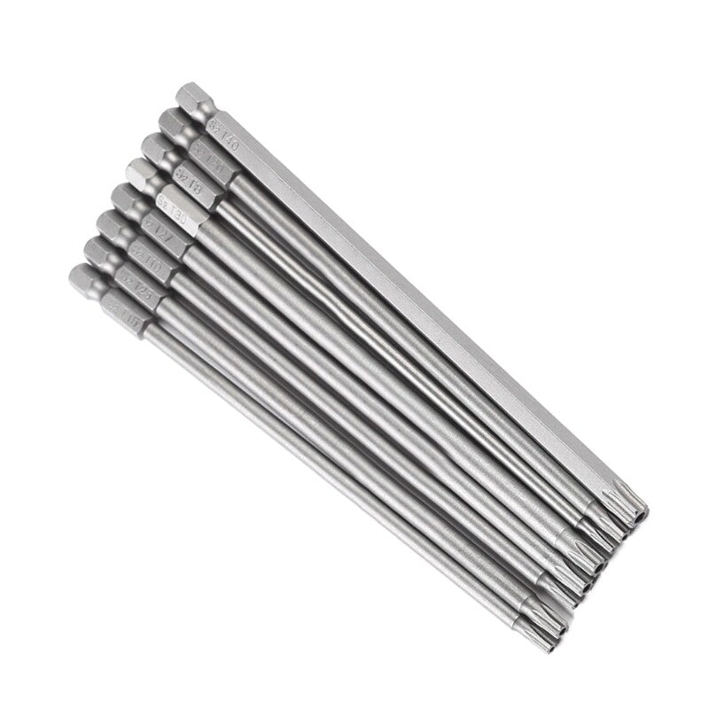 ya 26 Multipurpose 8Piece Security Torx Head Screwdriver Bit Set,150mm/5.91inch Length