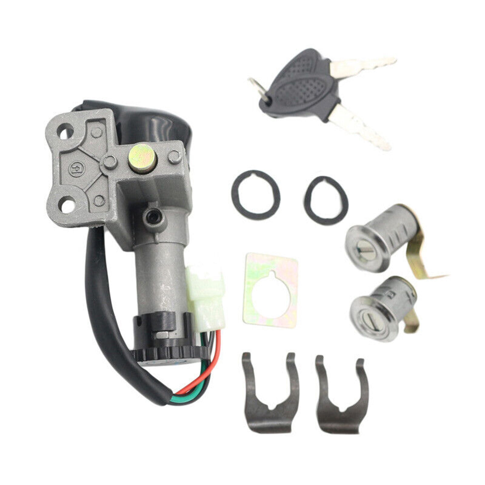 ya 1 7.4 Motorcycle fuel gas cap ignition switch lock key holder lock set suitable for 50-150CC