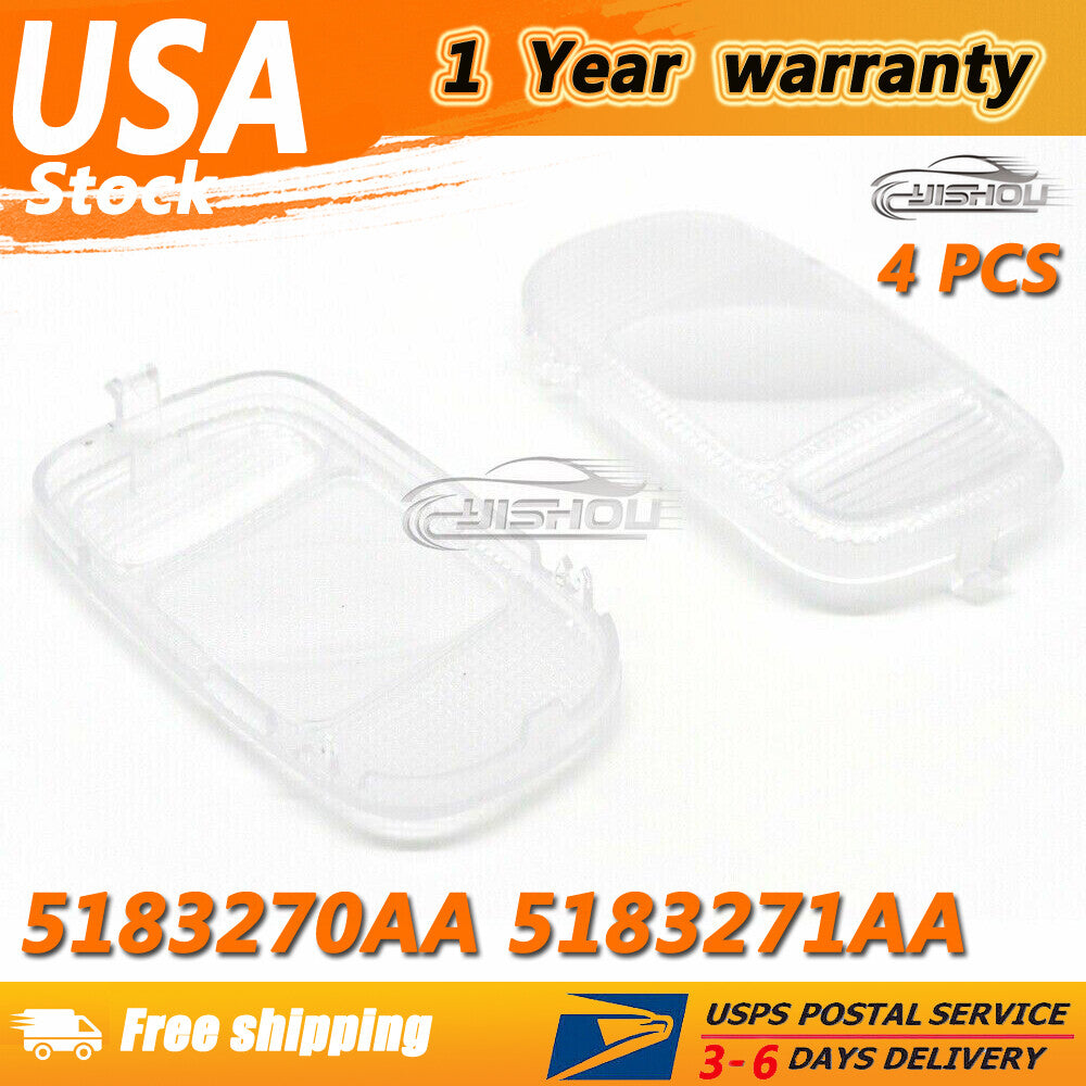 ya 2 6.26 2PCS For 2002-2010 for Dodge for Ram Overhead Console Dome Reading Light Lamp Lens