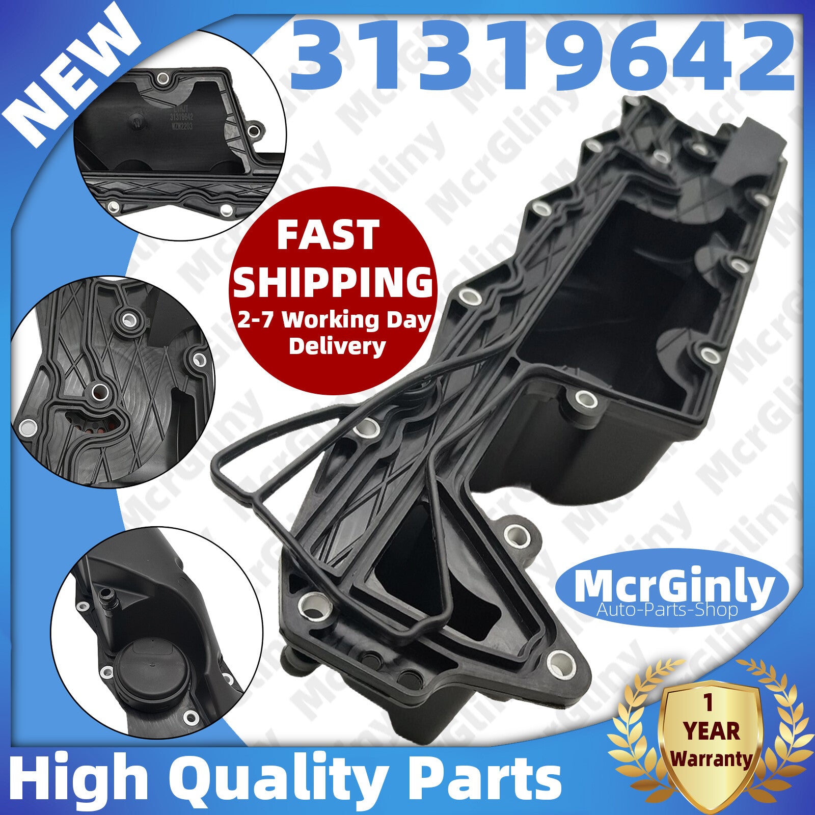 ya 11 6.5 for Volvo XC90 XC60 XC70 V70 S80 Valve Cover with Gasket LR023777 31319642