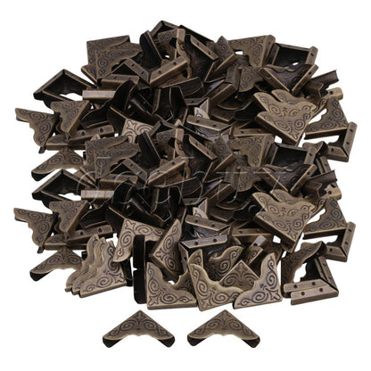 ya 14 200PCS Elegant Bronze Album Edge Cover Corner Guard 25x4mm Guards