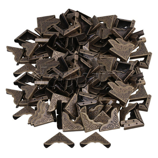 ya 14 200PCS Elegant Bronze Album Edge Cover Corner Guard 25x4mm Guards